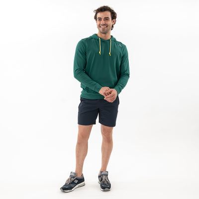 Hesi Performance Hoodie | Solid - Fairway Green - Sun Yellow