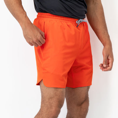 Grit Gym Short - 7" | Solid - Fire Orange