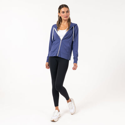 Tempo Full-Zip Hoodie | Solid - Flag Blue