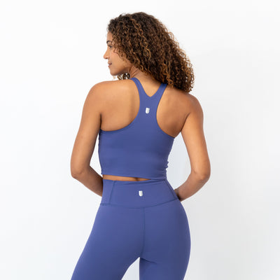 Vista Crop Tank | Solid - Flag Blue