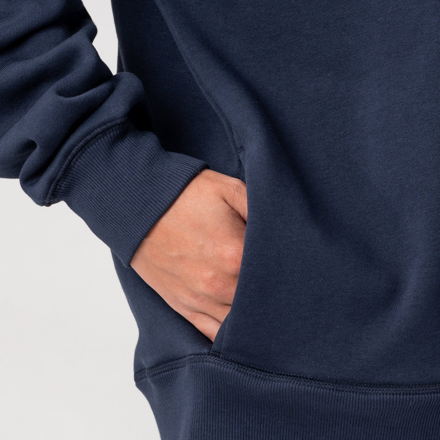 Bedford Oversized Mockneck | Solid - Fleet Navy