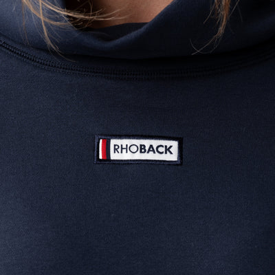 Bedford Oversized Mockneck | Solid - Fleet Navy