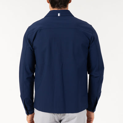 Delta Shirt Jacket | Solid - Fleet Navy