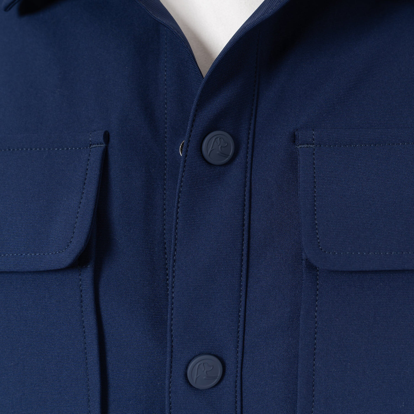 Delta Shirt Jacket | Solid - Fleet Navy