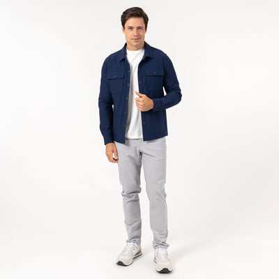 Delta Shirt Jacket | Solid - Fleet Navy