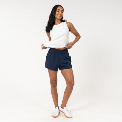 Era High-Rise Short | Solid - Fleet Navy