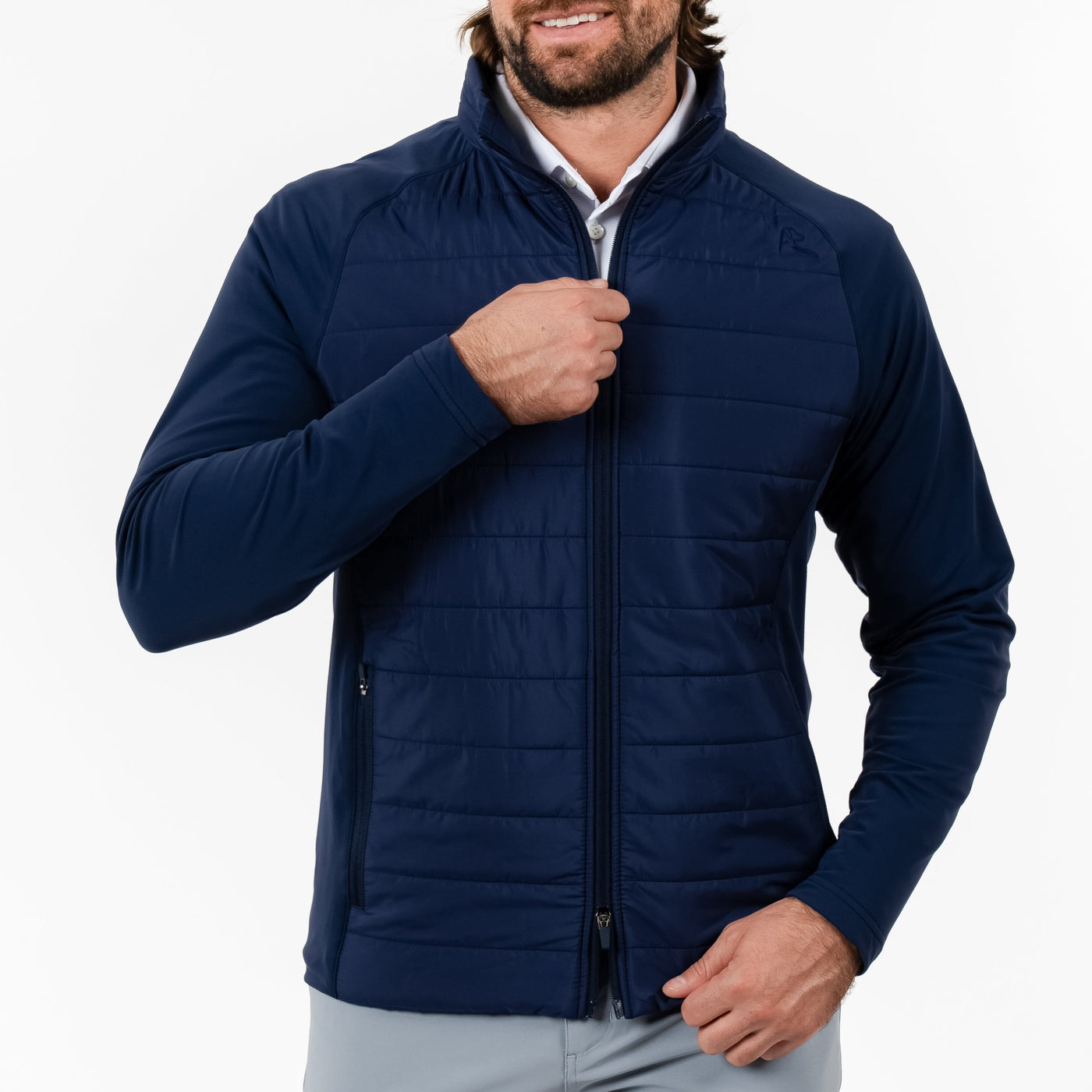 Fulton Hybrid Jacket | Solid - Fleet Navy