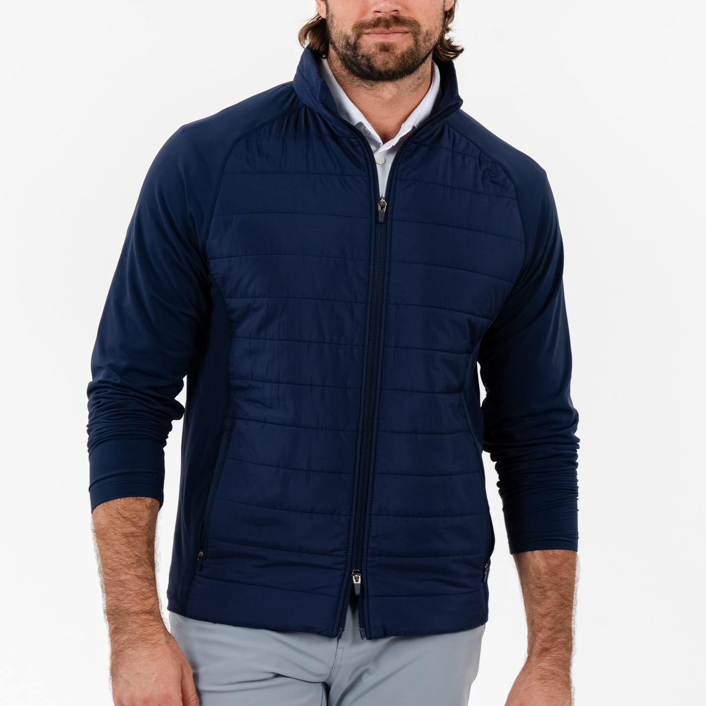 Fulton Hybrid Jacket | Solid - Fleet Navy