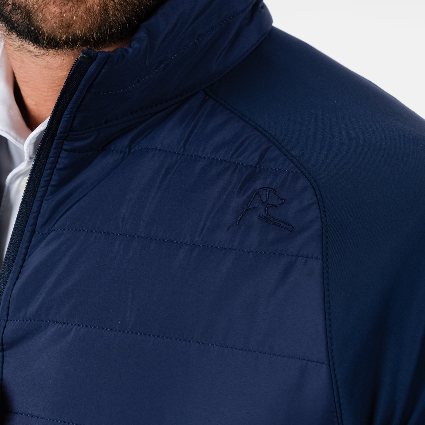 Fulton Hybrid Jacket | Solid - Fleet Navy