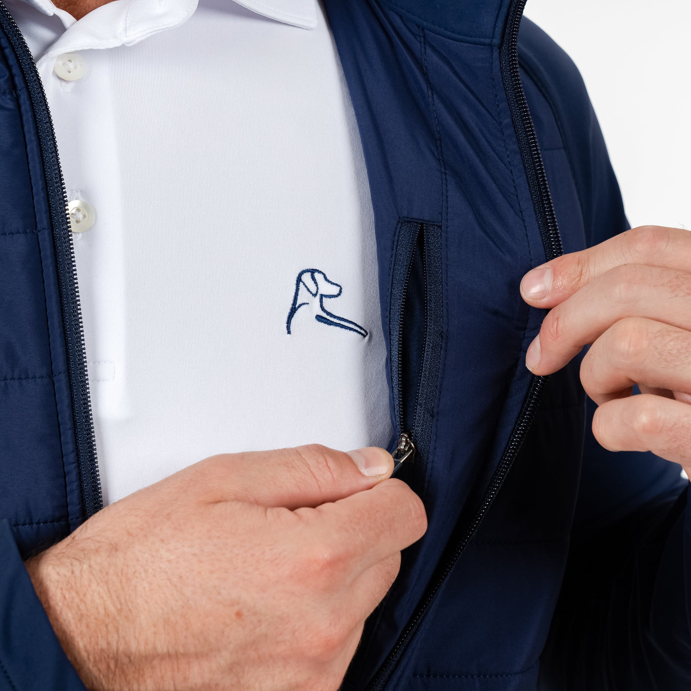 Fulton Hybrid Jacket | Solid - Fleet Navy