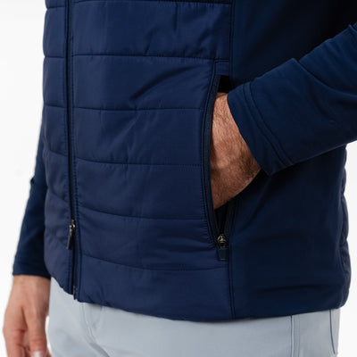 Fulton Hybrid Jacket | Solid - Fleet Navy