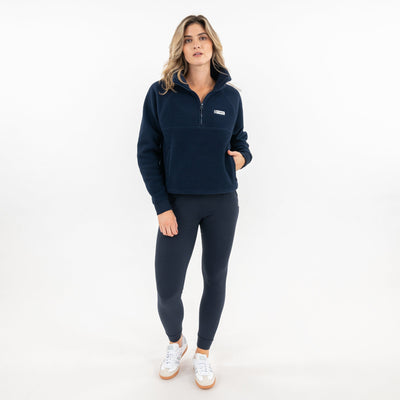 Rivanna Fleece Pullover | Solid - Fleet Navy