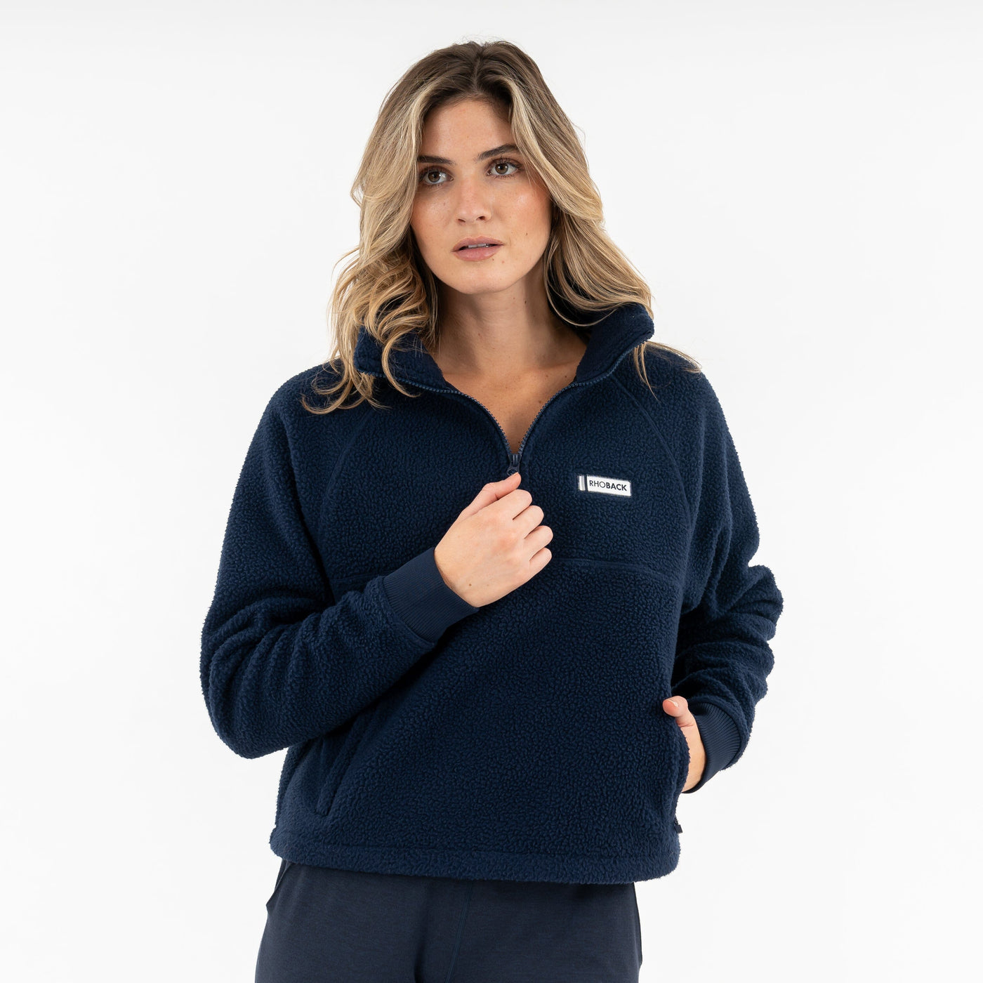 Rivanna Fleece Pullover | Solid - Fleet Navy