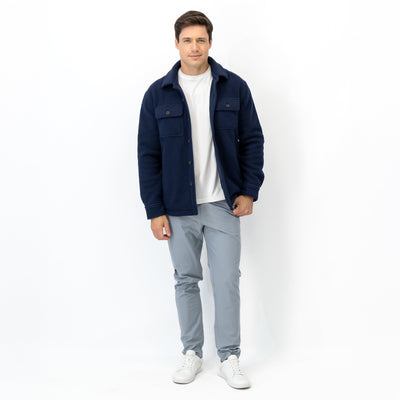 Summit Fleece Shirt Jacket | Solid - Fleet Navy
