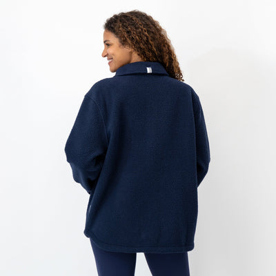 Summit Fleece Shirt Jacket | Solid - Fleet Navy (Women)