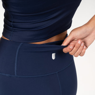 Vista High-Rise Legging | Solid - Fleet Navy