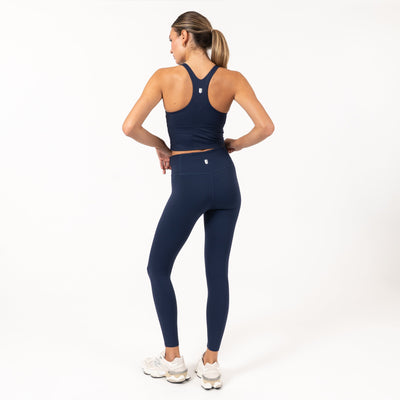 Vista High-Rise Legging | Solid - Fleet Navy