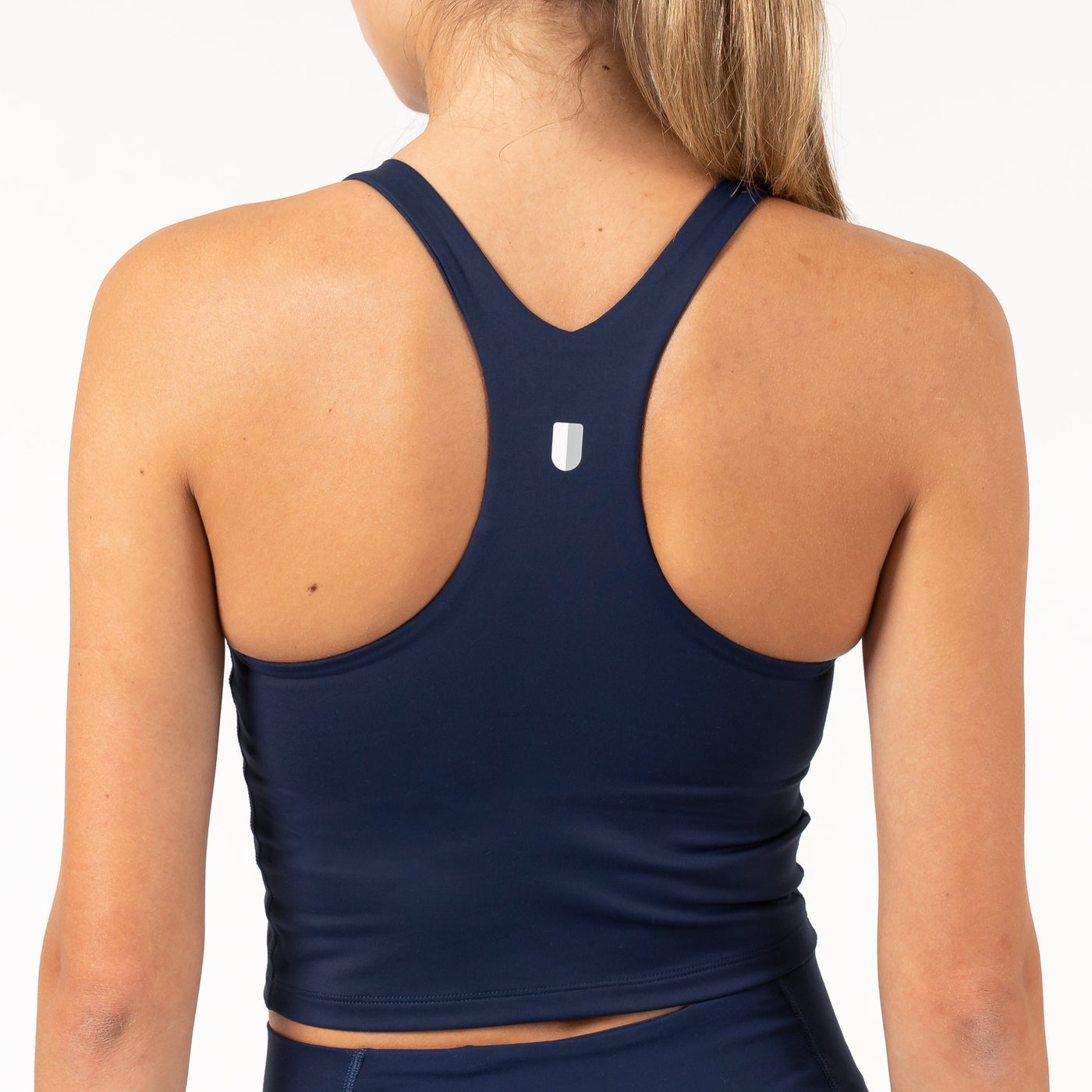 Vista Crop Tank | Solid - Fleet Navy