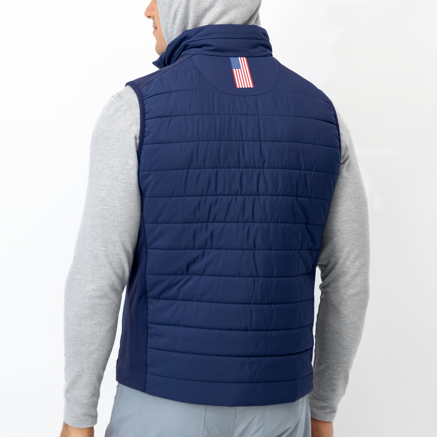 Fulton Performance Vest | Solid - Fleet Navy/White - USA