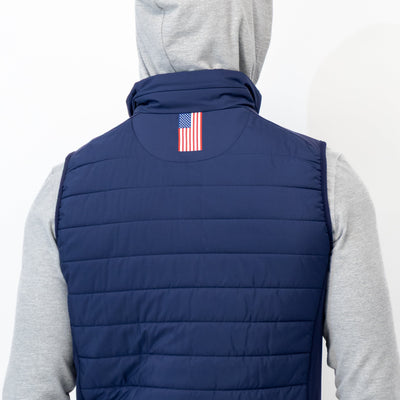 Fulton Performance Vest | Solid - Fleet Navy/White - USA