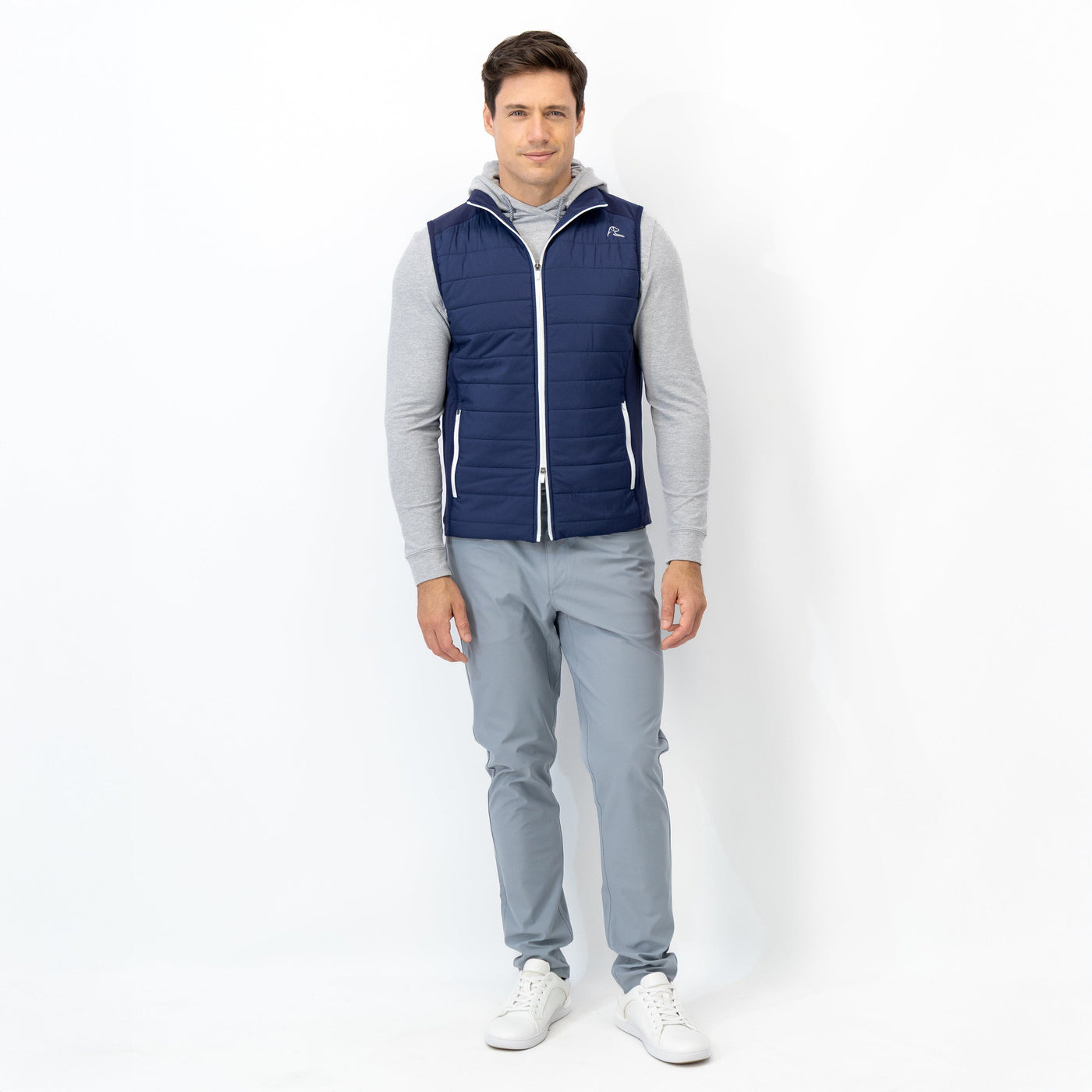 Fulton Performance Vest | Solid - Fleet Navy/White - USA