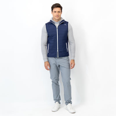 Fulton Performance Vest | Solid - Fleet Navy/White - USA