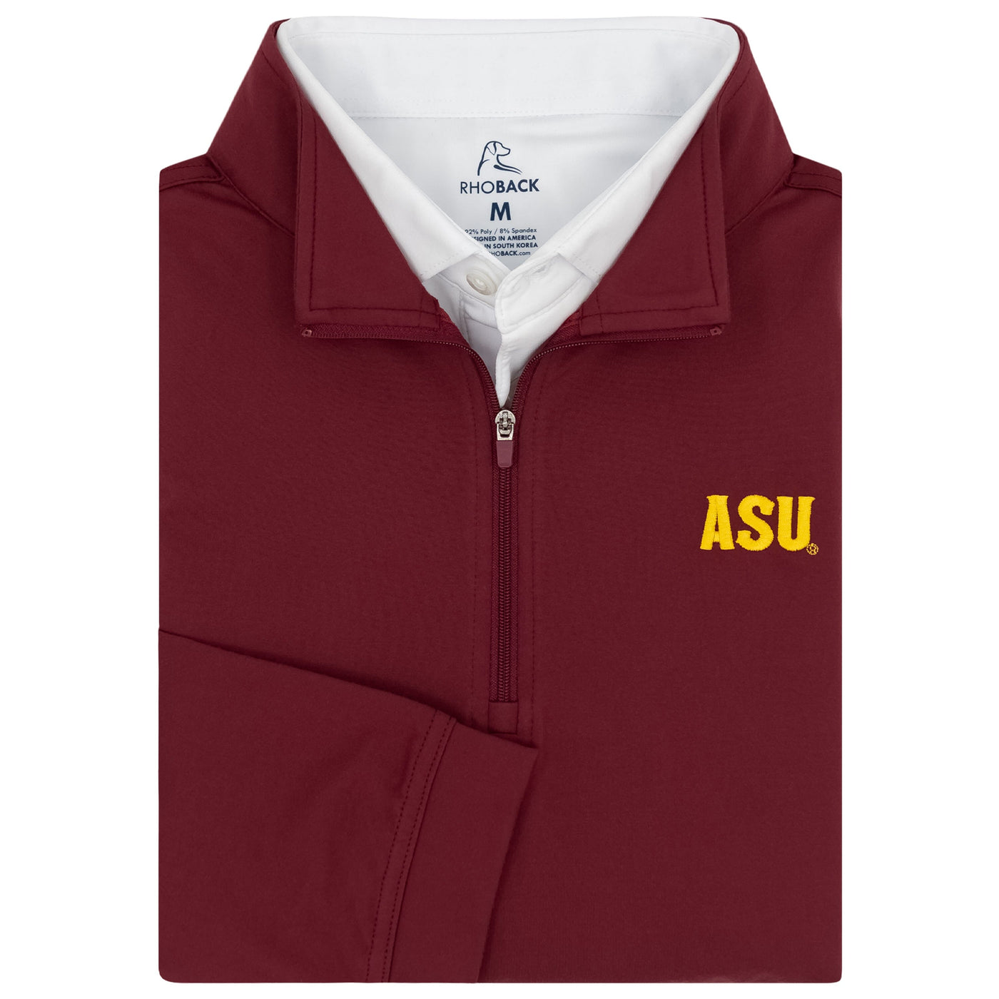 Solid Collegiate Q-Zip - Arizona State | Solid - Garnet Red - Arizona State - 1