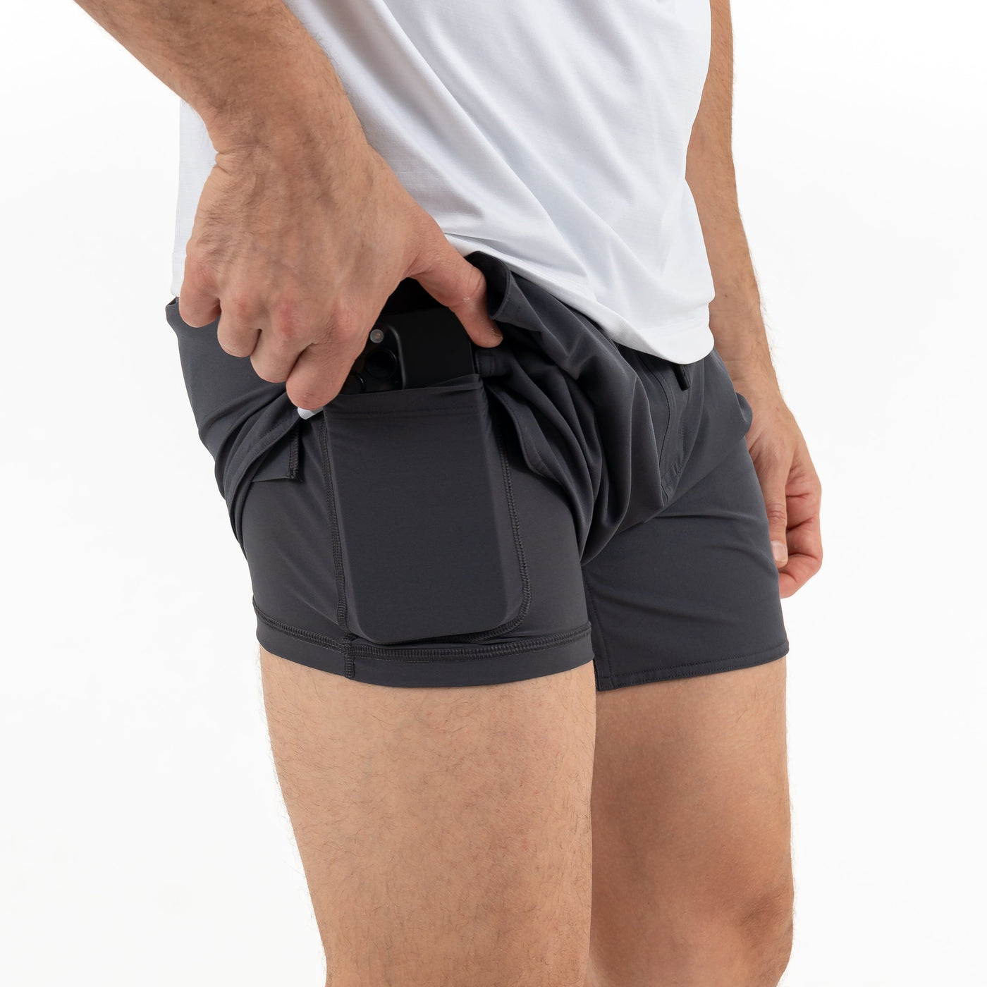 Grit Gym Short - 5" | Solid - Graphite Grey