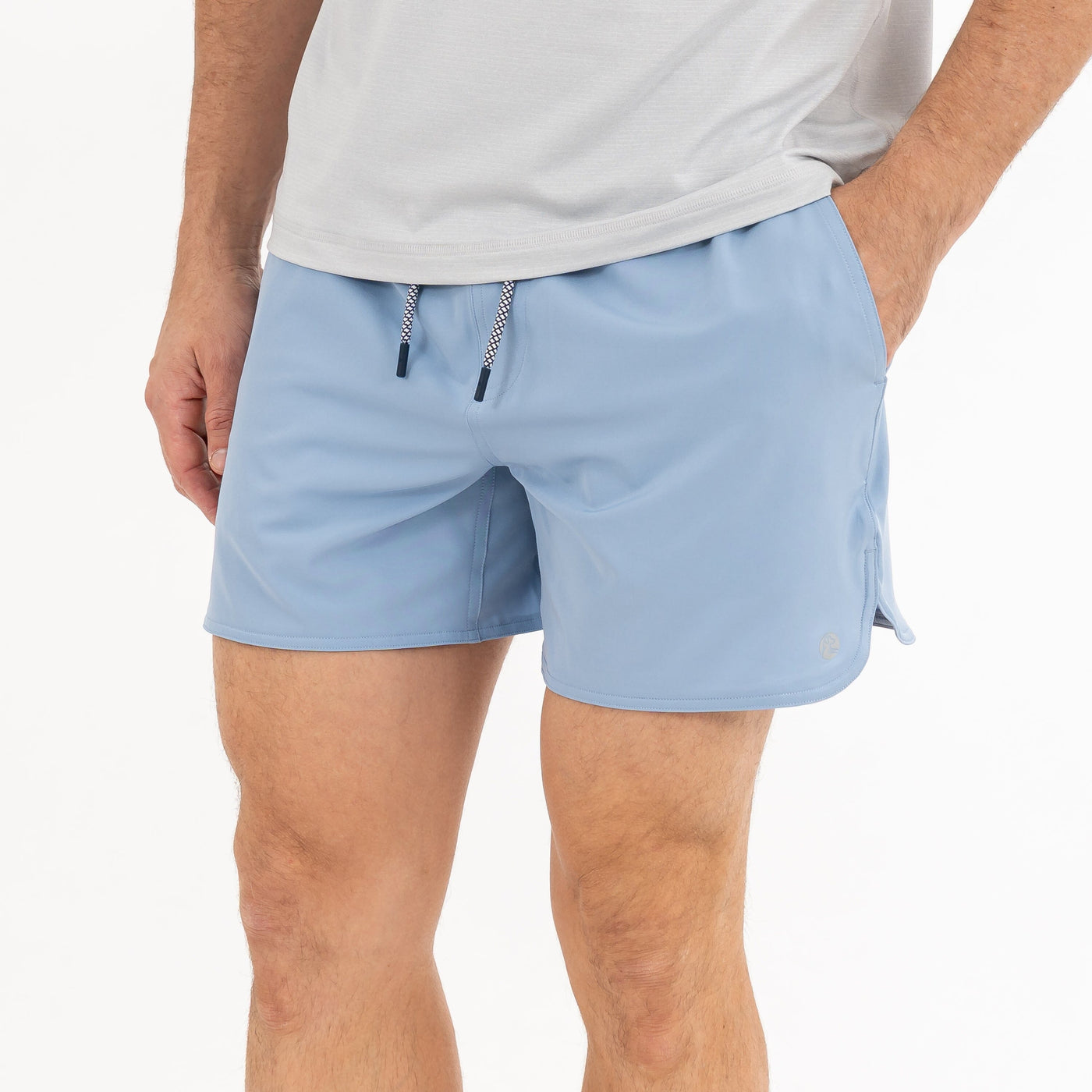 Grit Gym Short - 5" | Solid - Ice Pick Blue