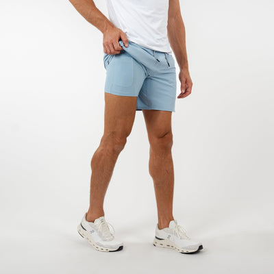 Grit Gym Short | Solid - Ice Pick Blue