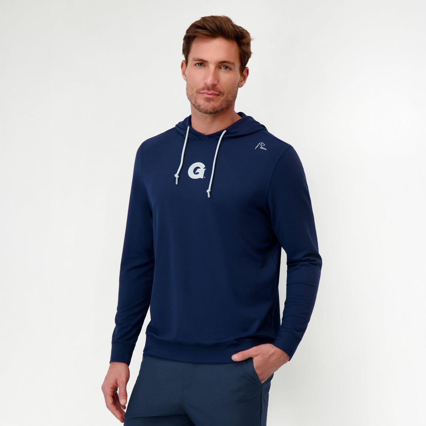 Hesi Collegiate Hoodie - Georgetown | Solid - Indigo Blue - Georgetown - 1