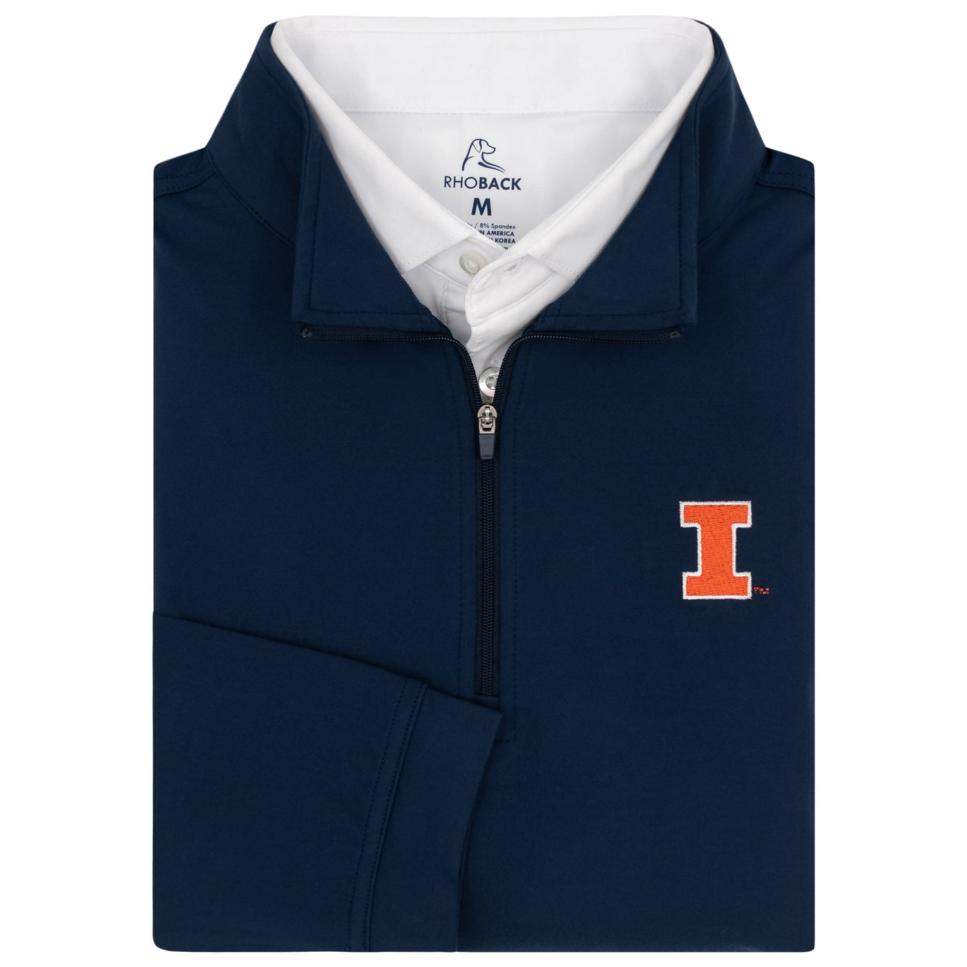 Solid Collegiate Q-Zip - Illinois | Solid - Indigo Blue - Illinois - 1