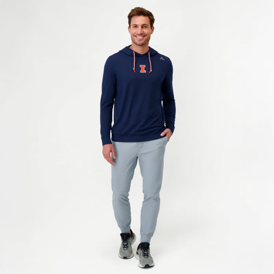 Hesi Collegiate Hoodie - Illinois | Solid - Indigo Blue - Illinois - 1