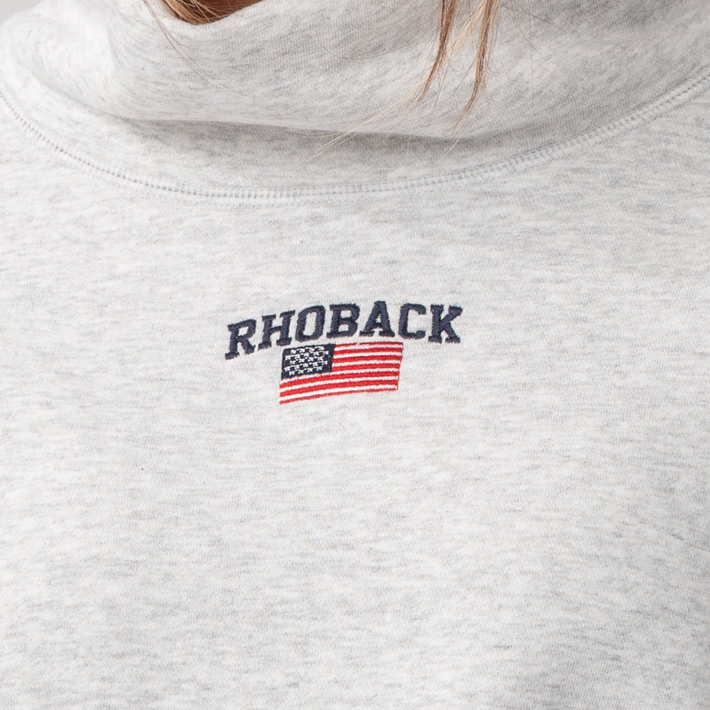 Bedford Oversized Mockneck | Heather - Ivory - USA