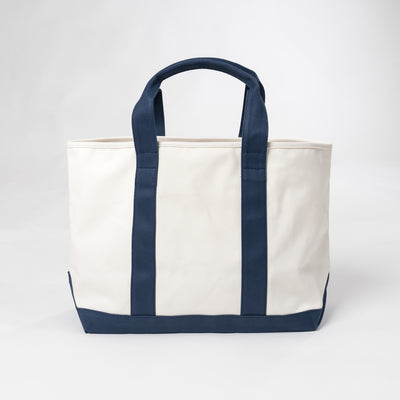 Easy-Go Canvas Tote | Solid - Ivory/Fleet Navy - 1990
