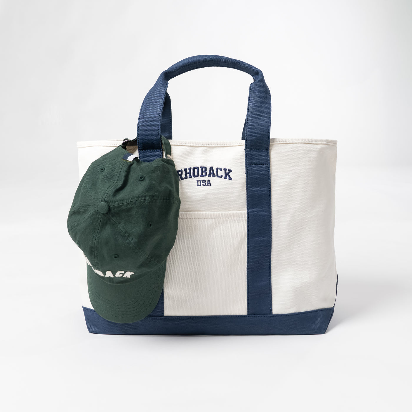 Easy-Go Canvas Tote | Solid - Ivory/Fleet Navy - Legacy