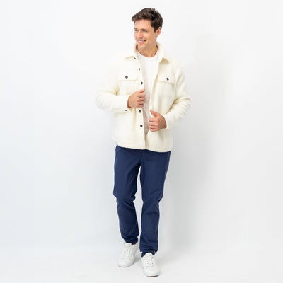 Summit Fleece Shirt Jacket | Solid - Ivory