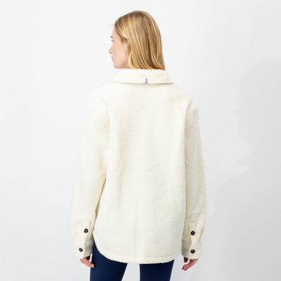 Summit Fleece Shirt Jacket | Solid - Ivory (Women)