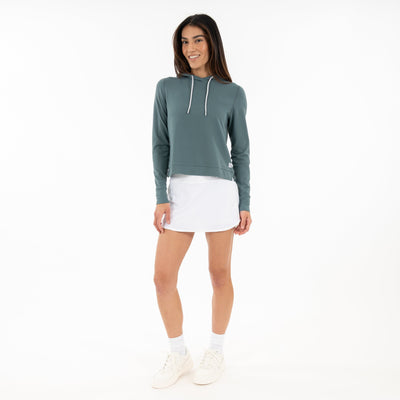 Tempo Performance Hoodie | Solid - Jungle Green