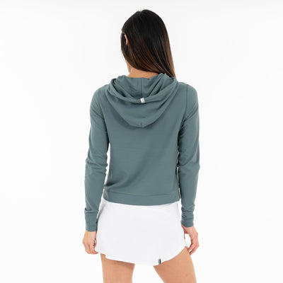 Tempo Performance Hoodie | Solid - Jungle Green