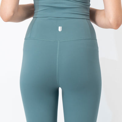 Vista High-Rise Legging | Solid - Jungle Green