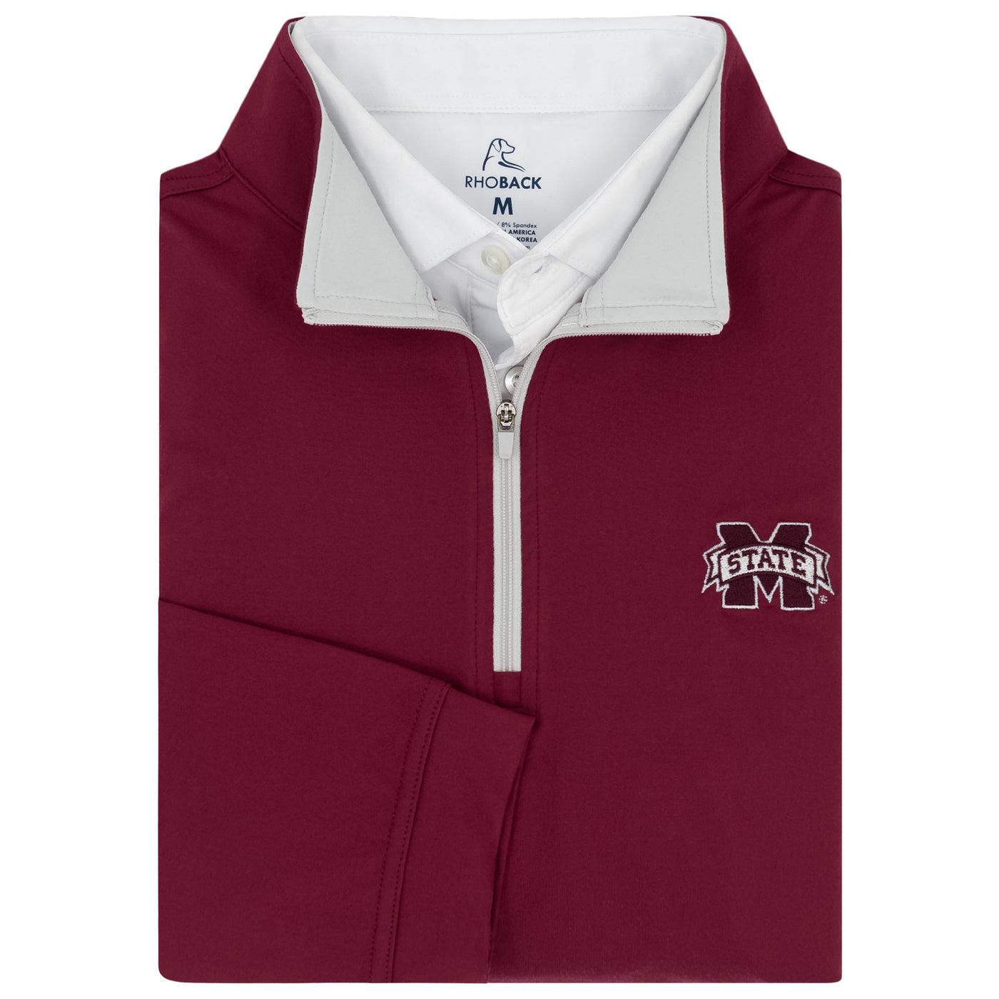 Solid Collegiate Q-Zip - Mississippi State | Solid - Maroon - Mississippi State - 1