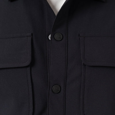 Delta Shirt Jacket | Solid - Midnight Black