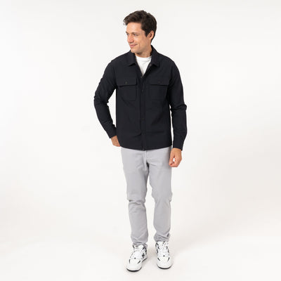 Delta Shirt Jacket | Solid - Midnight Black