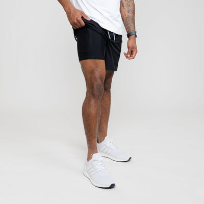 Grit Gym Short | Solid - Midnight Black