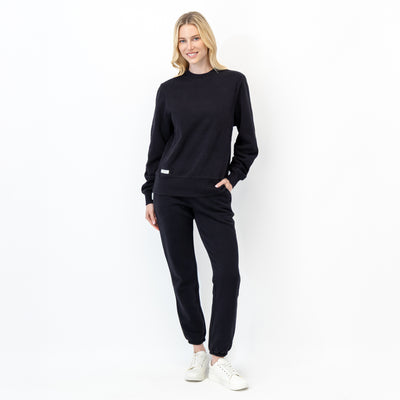 Ready Crewneck | Solid - Midnight Black (Women)