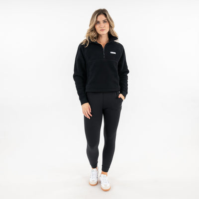 Rivanna Fleece Pullover | Solid - Midnight Black