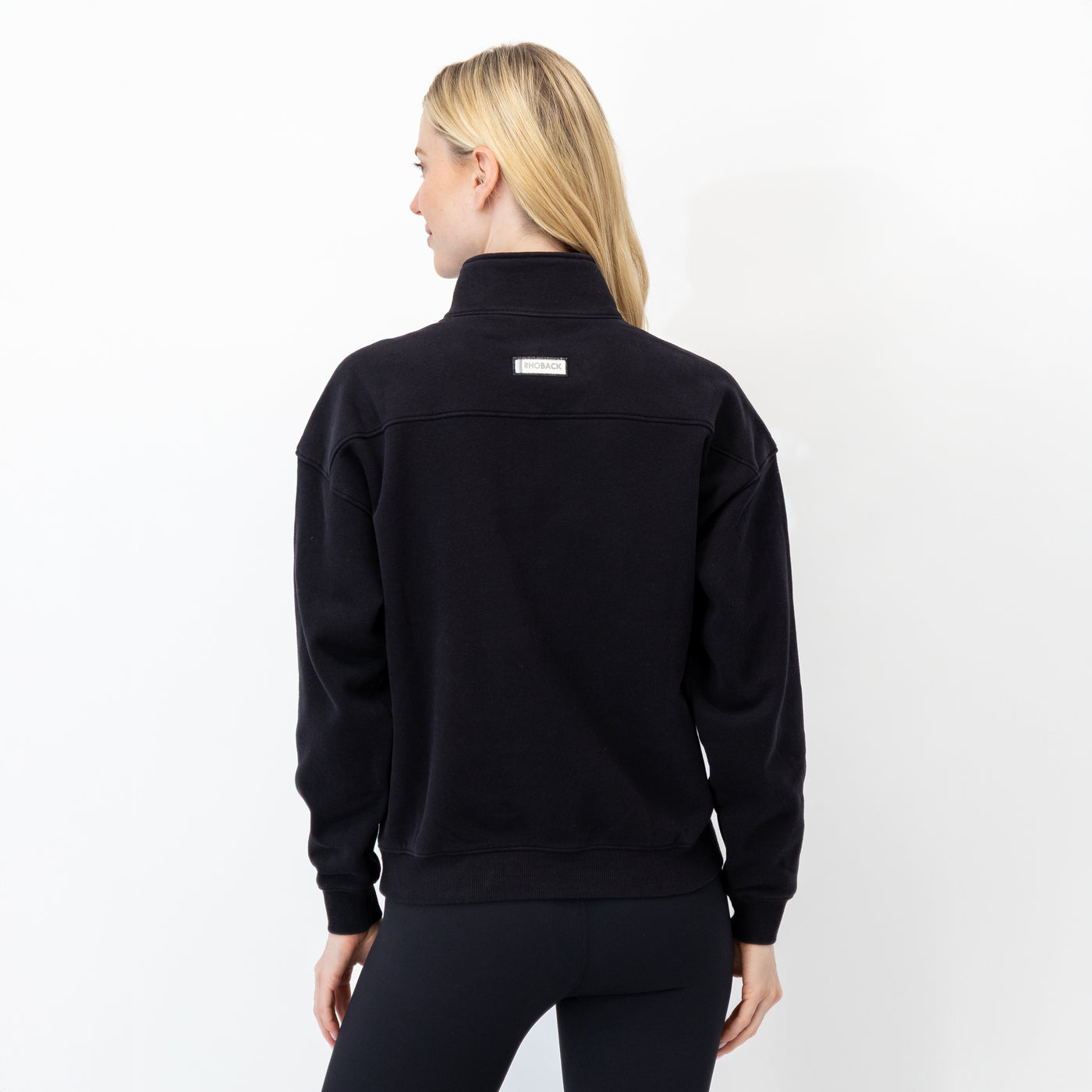 Serenity Half-Zip | Solid - Midnight Black