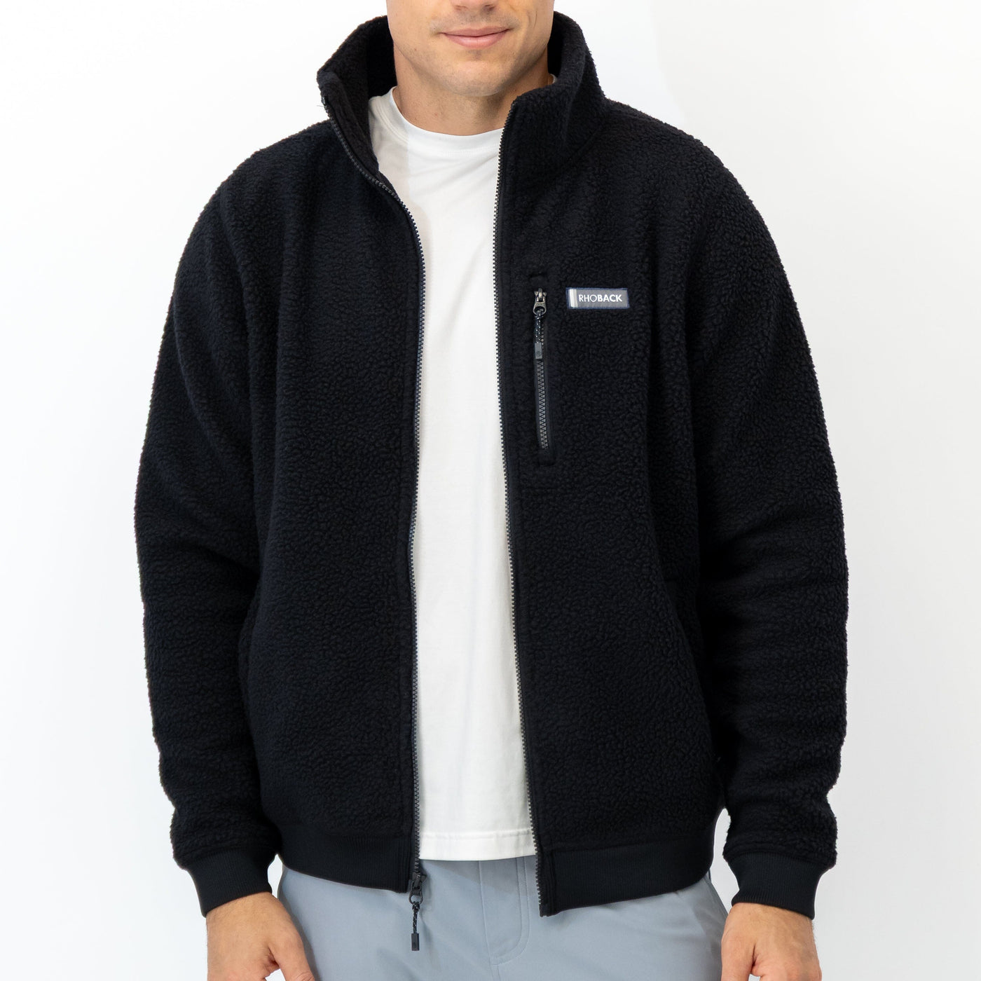Summit Fleece Full-Zip | Solid - Midnight Black