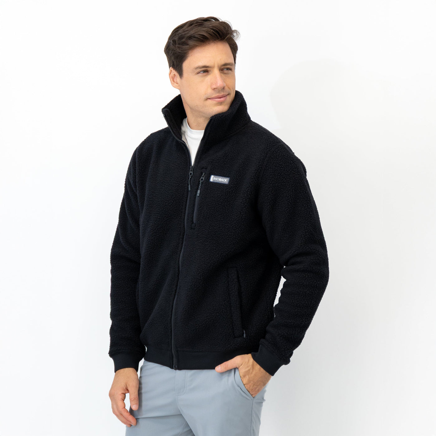 Summit Fleece Full-Zip | Solid - Midnight Black